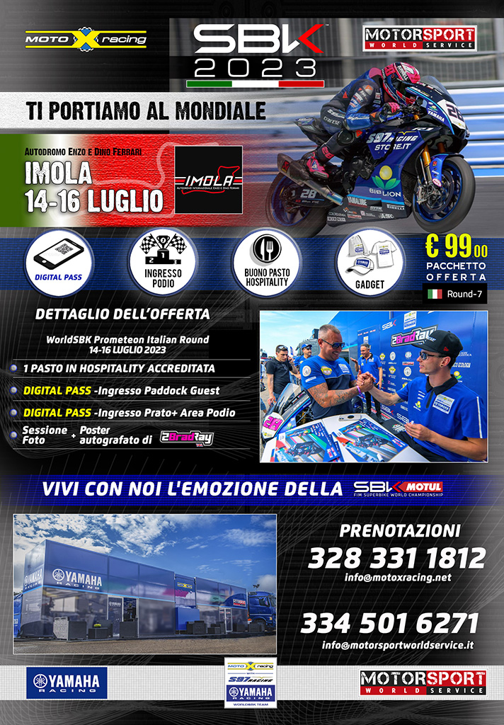 Paddock Club: Vivi con noi l'emozione della SBK