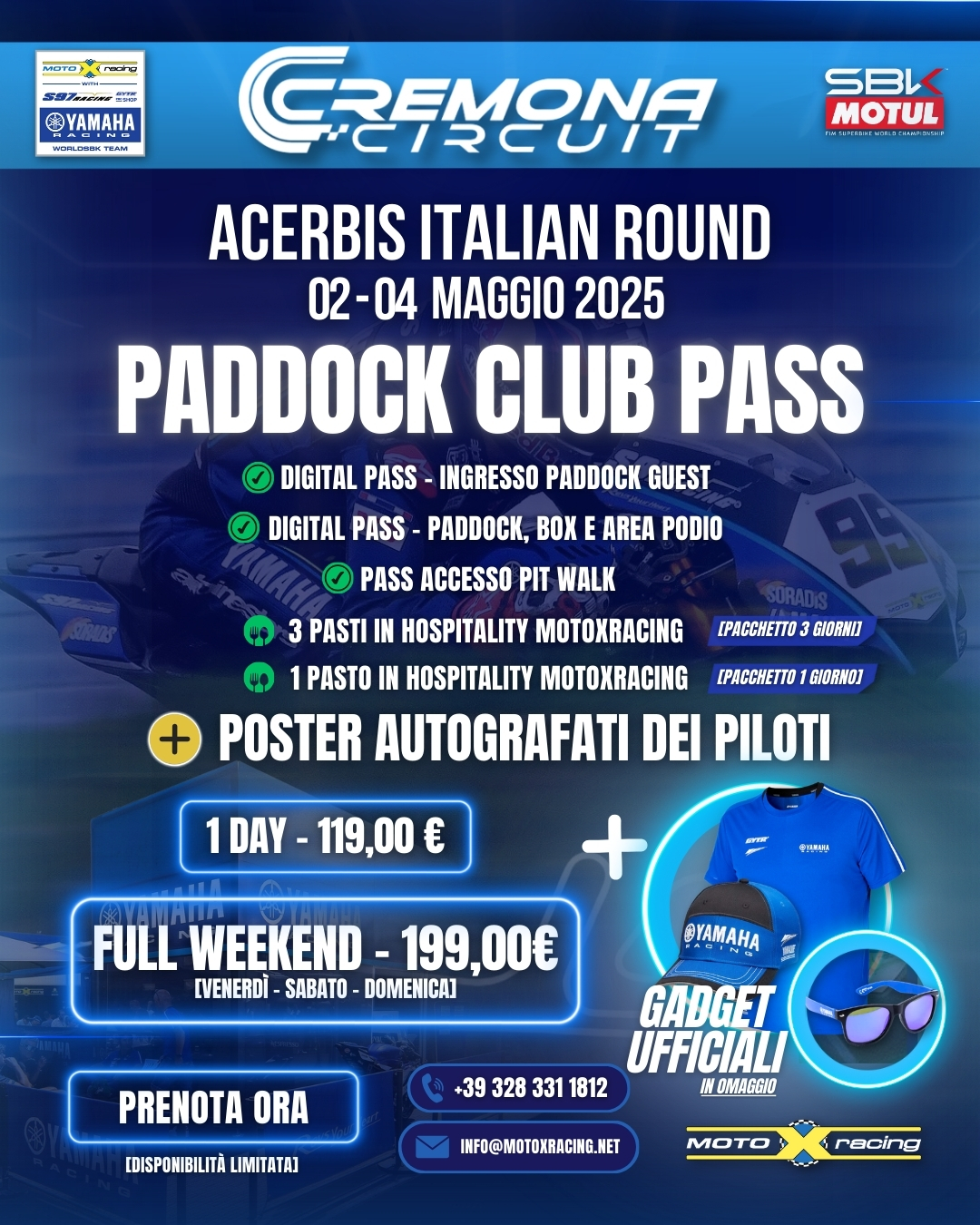 Paddock Club: Vivi con noi l'emozione della SBK
